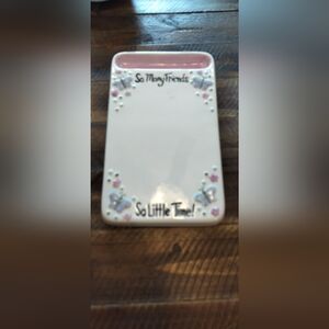 Decorative Ceramic Letter Plaque with Butterfly Design